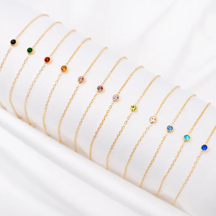 Birthstone Bracelet - Draag je kleinkinderen altijd dichtbij je