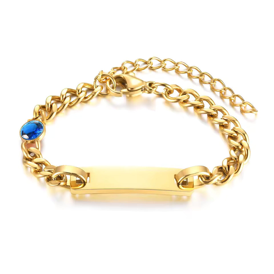 Birthstone Baby Bracelet  - Een tijdloos aandenken dat jouw liefde als oma weerspiegelt