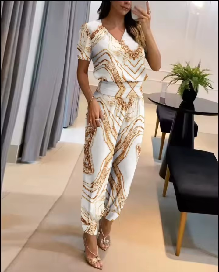 Eva - Trendy Set met Blouse en Broek