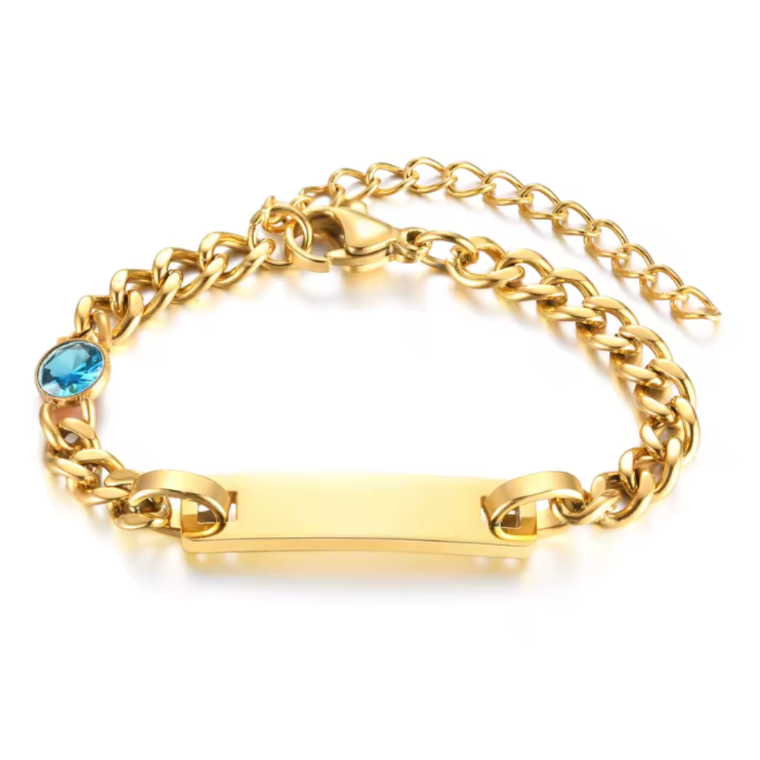 Birthstone Baby Bracelet  - Een tijdloos aandenken dat jouw liefde als oma weerspiegelt