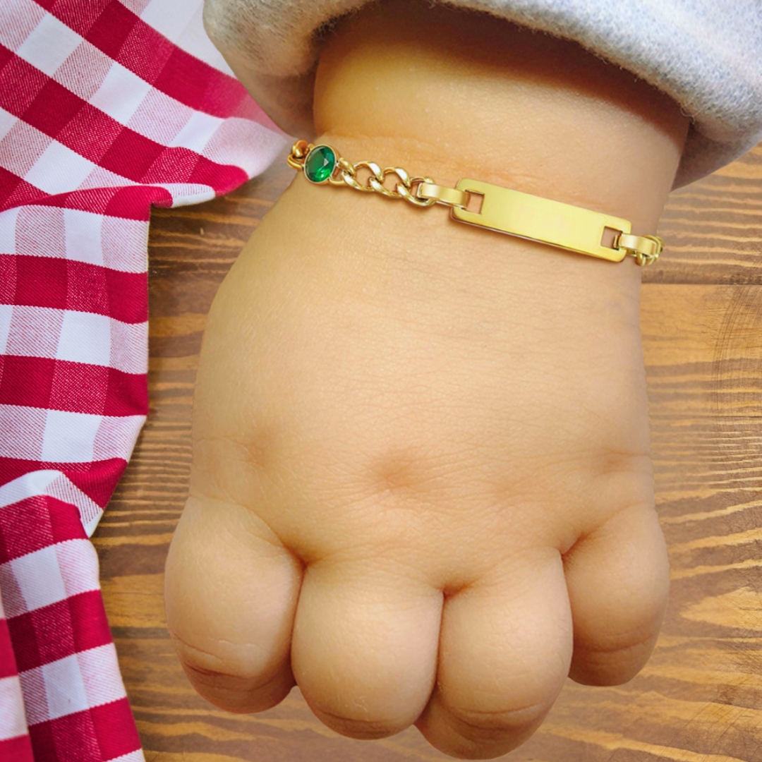 Birthstone Baby Bracelet  - Een tijdloos aandenken dat jouw liefde als oma weerspiegelt