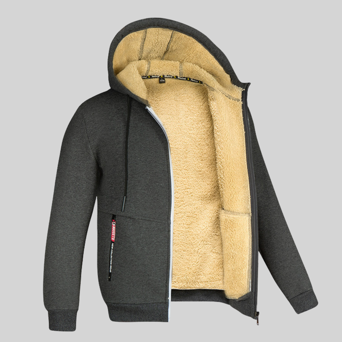 Alex | Ultieme Comfort Fleece Cardigan met Kap max