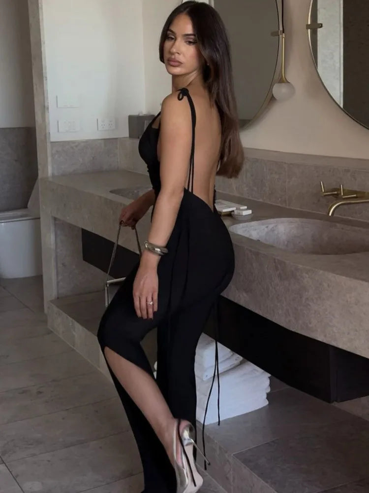 Alina | Elegante rugloze jumpsuit